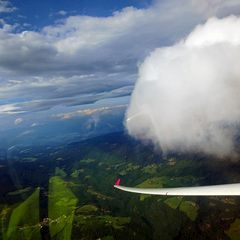 Flugwegposition um 14:11:09: Aufgenommen in der Nähe von Osterwitz, 8530 Osterwitz, Österreich in 2511 Meter